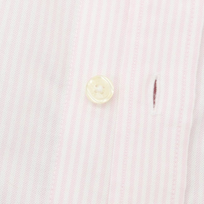 [Used] Brooks Brothers Cotton Striped Button-down Short Sleeve Shirt Pink x White [Size S] [PNK] [S/S] [Condition Rank C] [Men&