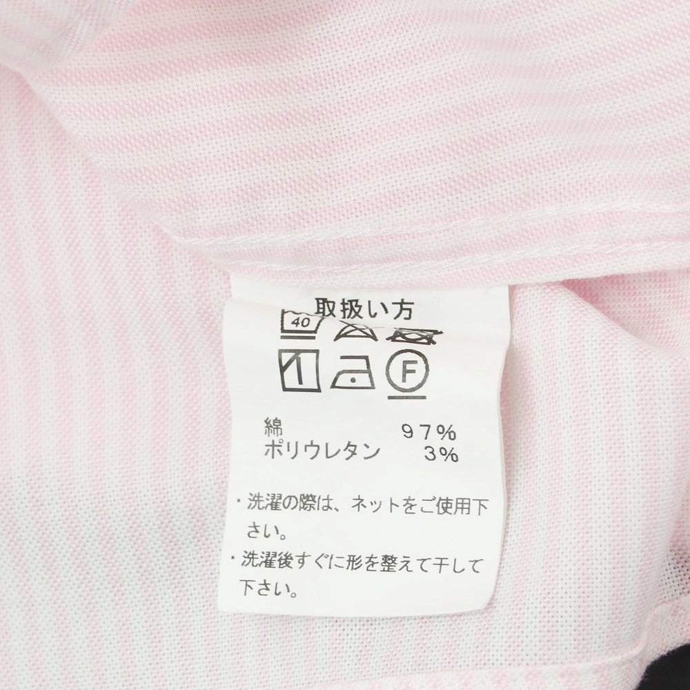 [Used] Brooks Brothers Cotton Striped Button-down Short Sleeve Shirt Pink x White [Size S] [PNK] [S/S] [Condition Rank C] [Men&