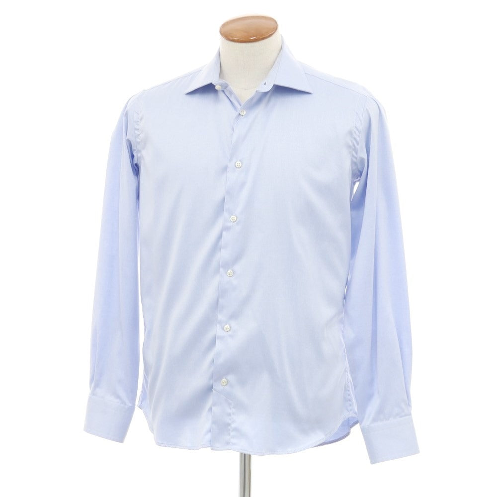 [Used] Sartoria Italiana Cotton Wide Collar Dress Shirt Sax Blue [39] [Condition Rank C] [Men&