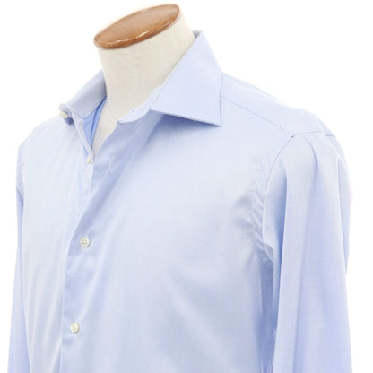 [Used] Sartoria Italiana Cotton Wide Collar Dress Shirt Sax Blue [39] [Condition Rank C] [Men&