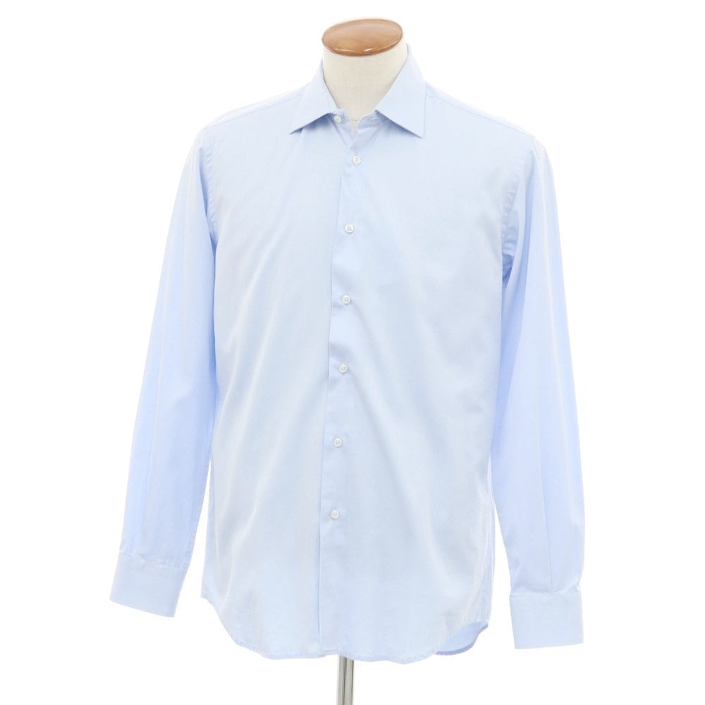 [Used] Sartoria Italiana Cotton Semi-Wide Collar Dress Shirt Sax Blue [39] [Condition Rank C] [Men&