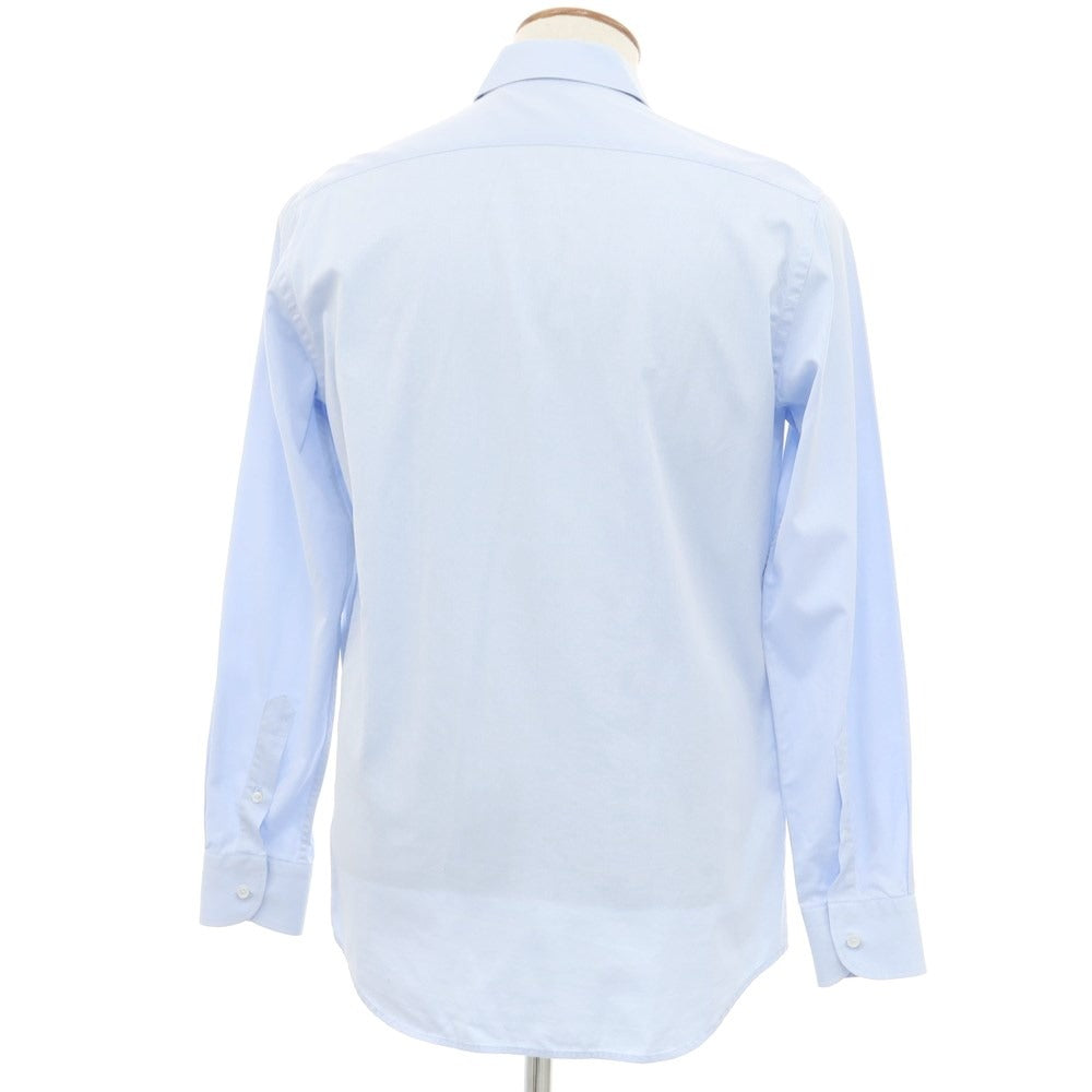 [Used] Sartoria Italiana Cotton Semi-Wide Collar Dress Shirt Sax Blue [39] [Condition Rank C] [Men&