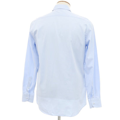 [Used] Sartoria Italiana Cotton Semi-Wide Collar Dress Shirt Sax Blue [39] [Condition Rank C] [Men&