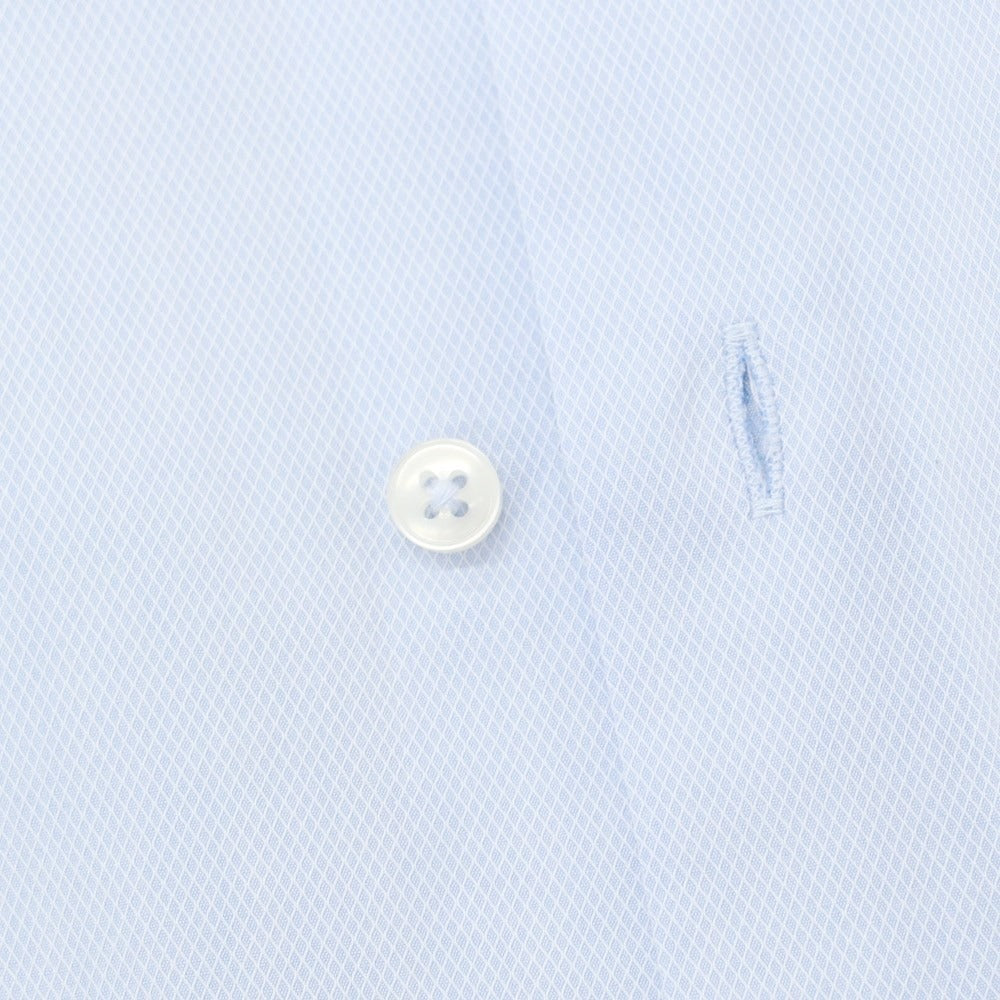 [Used] Sartoria Italiana Cotton Semi-Wide Collar Dress Shirt Sax Blue [39] [Condition Rank C] [Men&