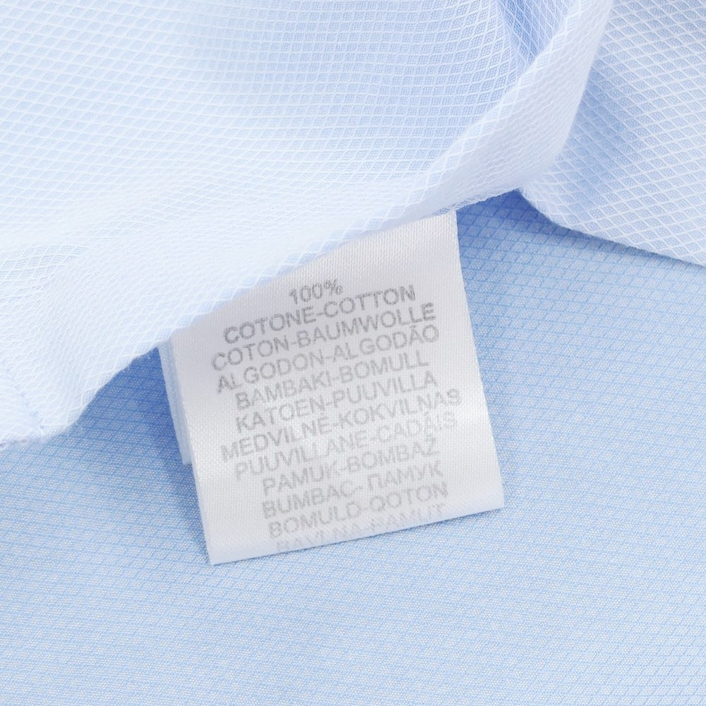 [Used] Sartoria Italiana Cotton Semi-Wide Collar Dress Shirt Sax Blue [39] [Condition Rank C] [Men&