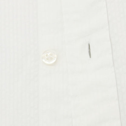 [Used] BEAMS F Cotton Soccer Button-down Short Sleeve Shirt White [M] [Condition Rank C] [Men&