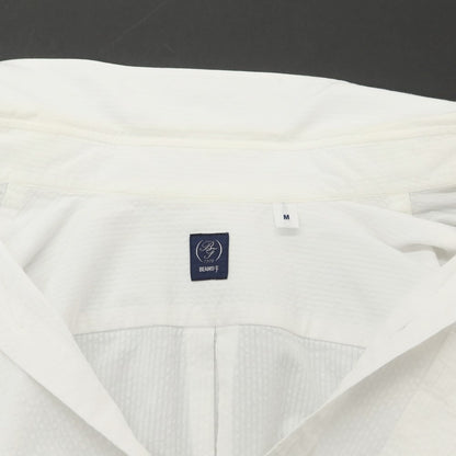 [Used] BEAMS F Cotton Soccer Button-down Short Sleeve Shirt White [M] [Condition Rank C] [Men&