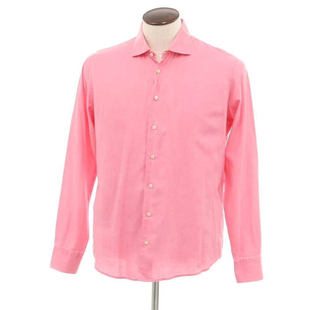 [Used] GRAN SASSO Cotton Wide Collar Casual Shirt Pink [48] [Condition Rank C] [Men&