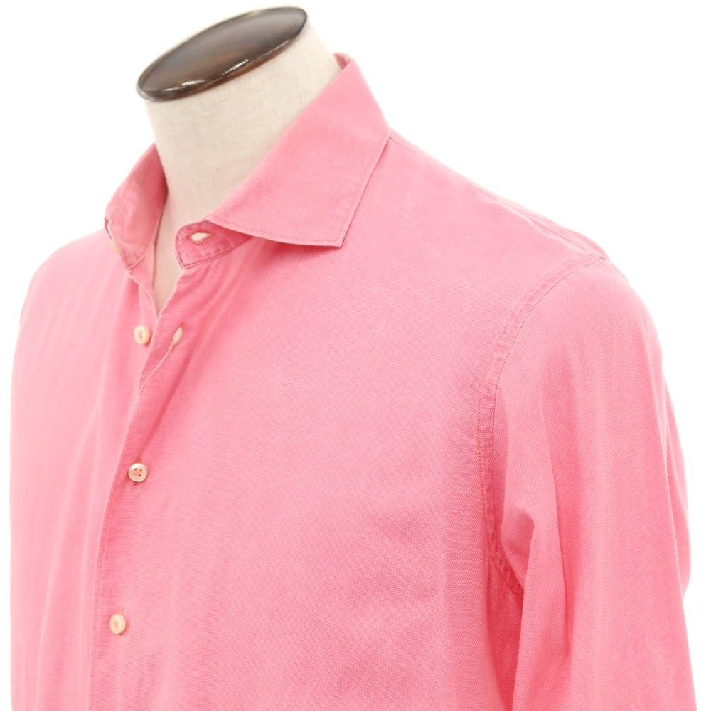 [Used] GRAN SASSO Cotton Wide Collar Casual Shirt Pink [48] [Condition Rank C] [Men&