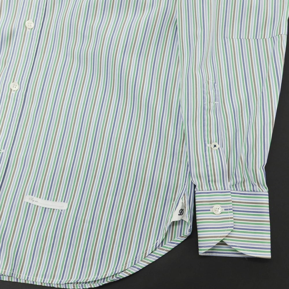 [Used] Drumohr Cotton Striped Semi-Wide Collar Casual Shirt White x Multicolor [39] [Condition Rank C] [Men&