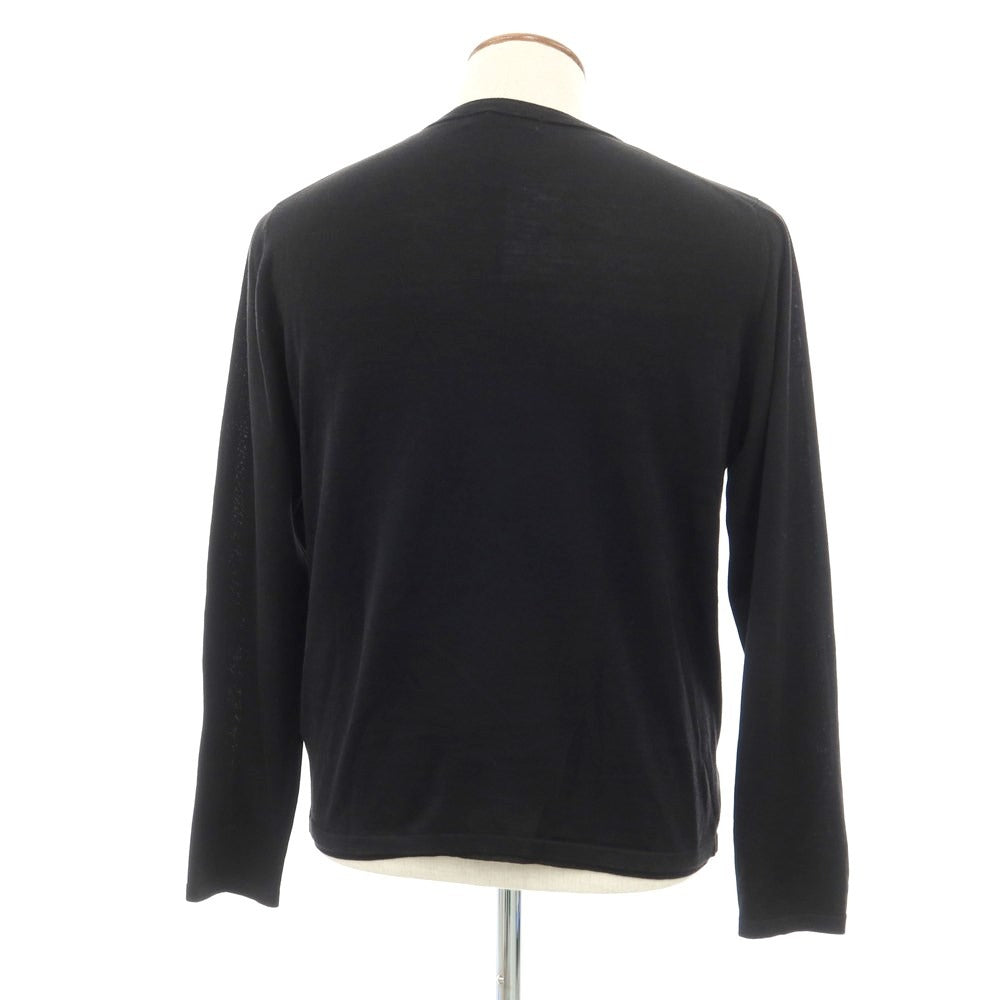 [Used] TOMORROWLAND Silk Cotton Wool V-neck Pullover Knit Black [Size L] [BLK] [S/S] [Condition Rank C] [Men&