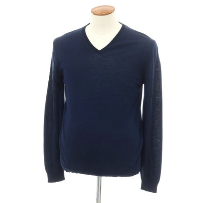 [Used] Bellwood Cotton V-neck Pullover Knit Navy [Size 48] [NVY] [S/S] [Condition Rank B] ​​[Men&