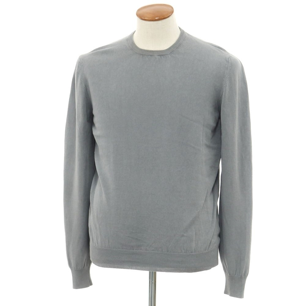 [Used] GRAN SASSO Cotton Crew Neck Pullover Knit Gray [Size 48] [GRY] [S/S] [Condition Rank B] ​​[Men&