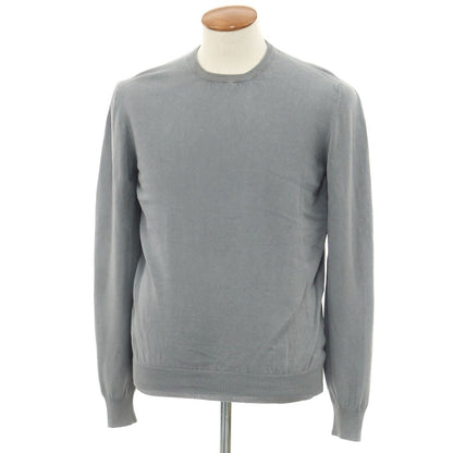 [Used] GRAN SASSO Cotton Crew Neck Pullover Knit Gray [Size 48] [GRY] [S/S] [Condition Rank B] ​​[Men&