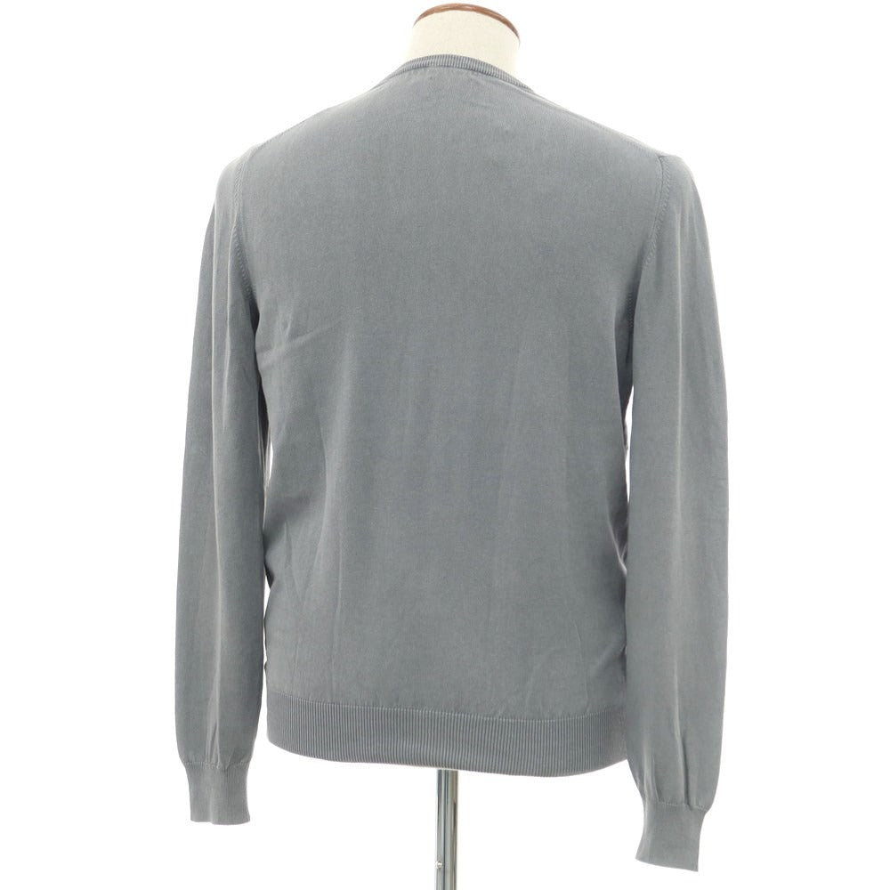 [Used] GRAN SASSO Cotton Crew Neck Pullover Knit Gray [Size 48] [GRY] [S/S] [Condition Rank B] ​​[Men&