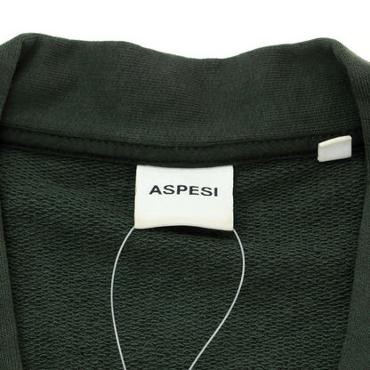 【中古】アスペジ ASPESI コットン スウェット地 カーディガン ダークグリーン【サイズM】【GRN】【S/S/A/W】【状態ランクC】【メンズ】【759289】