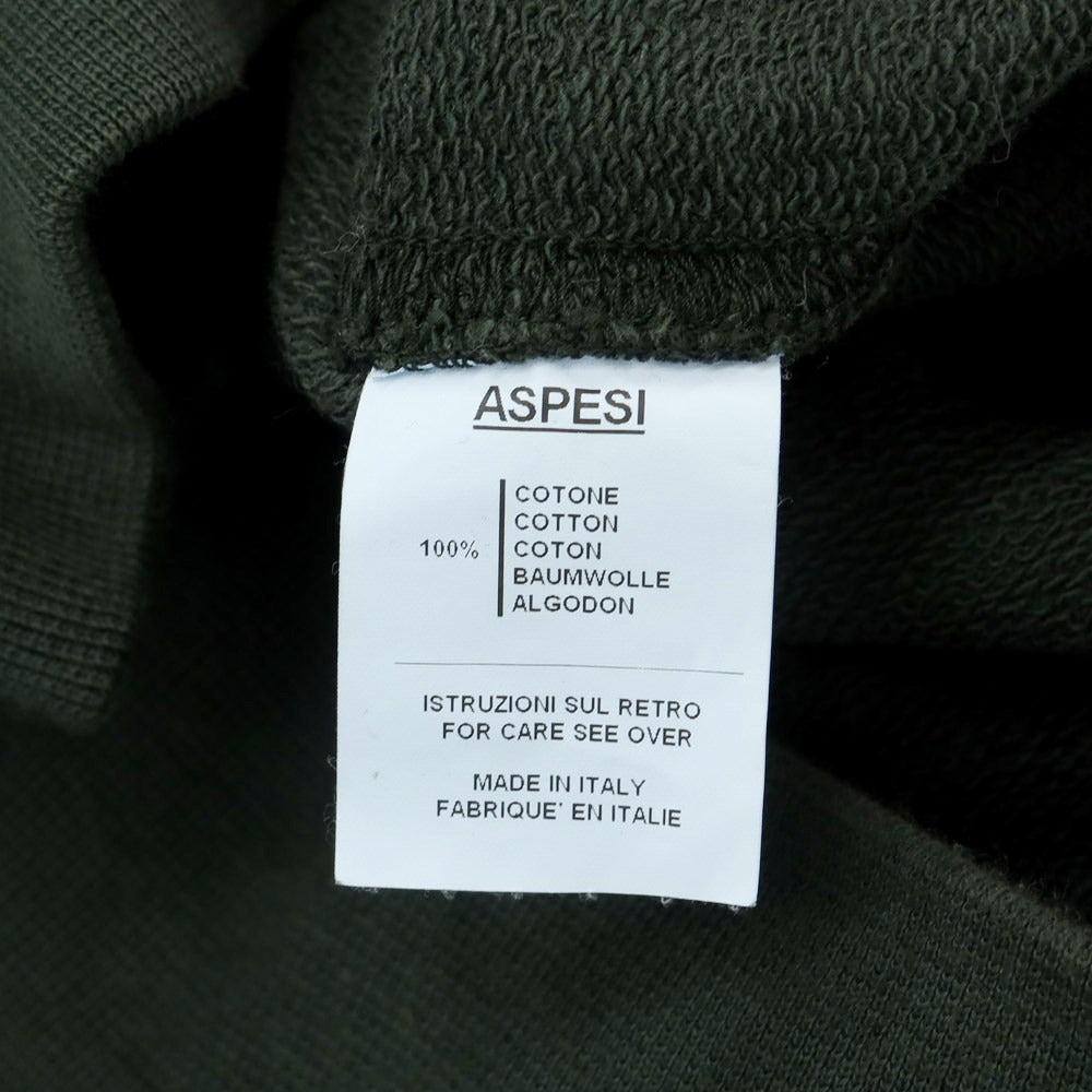 [Used] ASPESI Cotton Sweatshirt Cardigan Dark Green [Size M] [GRN] [S/S/A/W] [Condition Rank C] [Men&