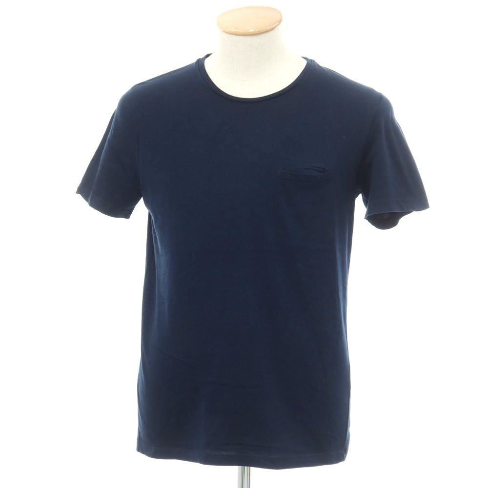 [Used] V-neck cotton crew neck short sleeve T-shirt navy [Size S] [NVY] [S/S] [Condition Rank B] ​​[Men&