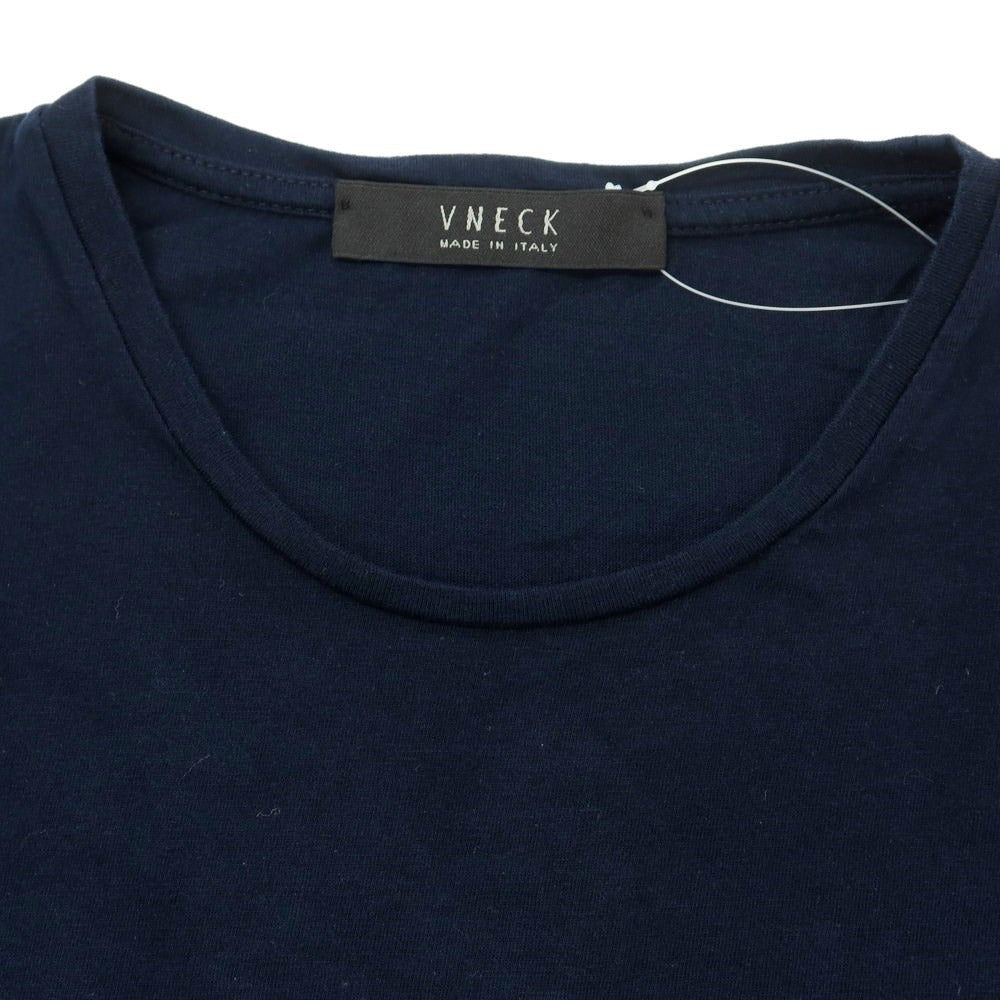 [Used] V-neck cotton crew neck short sleeve T-shirt navy [Size S] [NVY] [S/S] [Condition Rank B] ​​[Men&