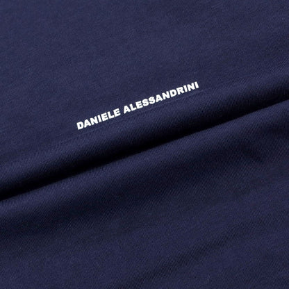 [Used] DANIELE ALESSANDRINI Cotton crew neck short sleeve T-shirt Navy [Size S] [NVY] [S/S] [Condition Rank B] ​​[Men&