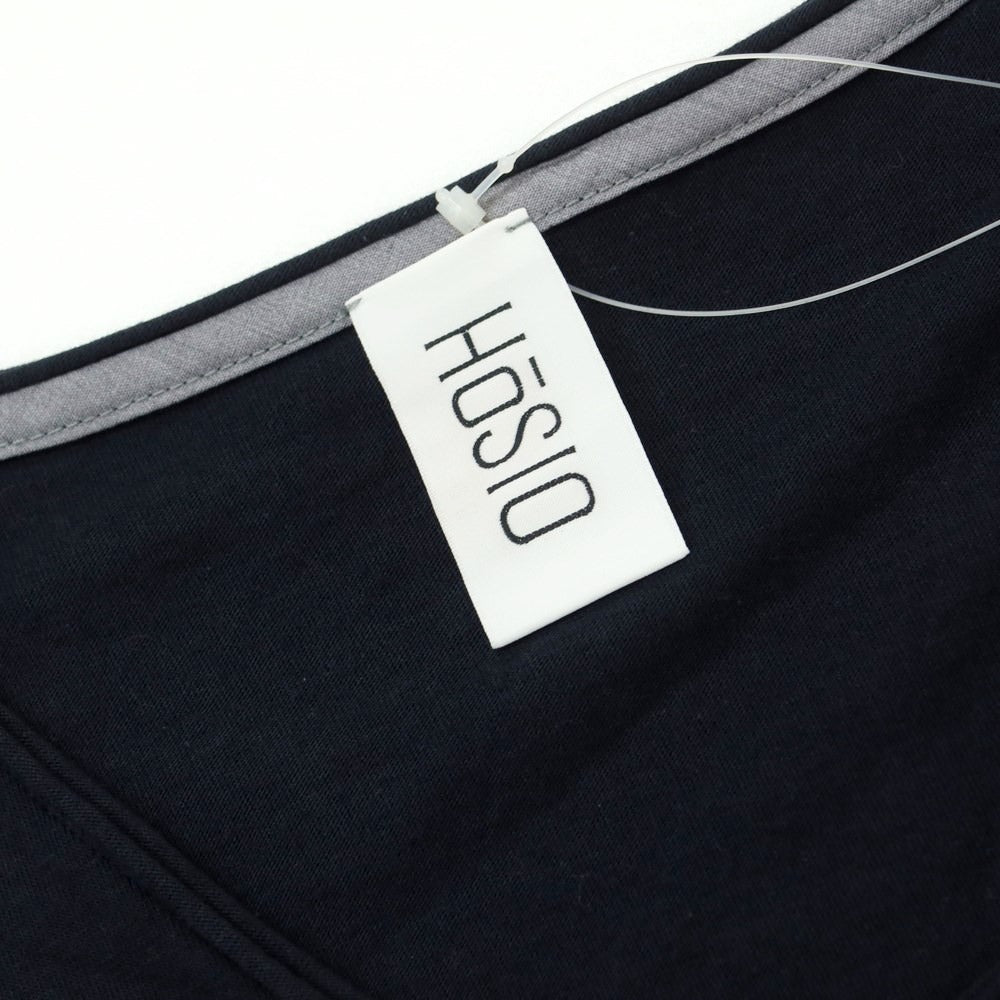 [Used] HoSIO Cotton V-neck short-sleeve T-shirt, dark navy [Size S] [NVY] [S/S] [Condition Rank B] ​​[Men&