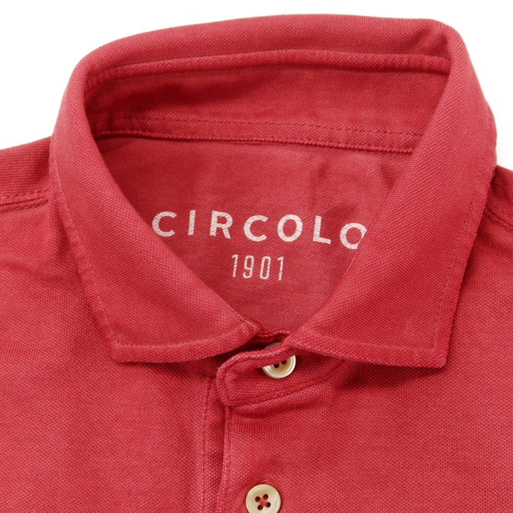 [Used] CIRCOLO 1901 Cotton Short Sleeve Polo Shirt Red [S] [Condition Rank B] ​​[Men&