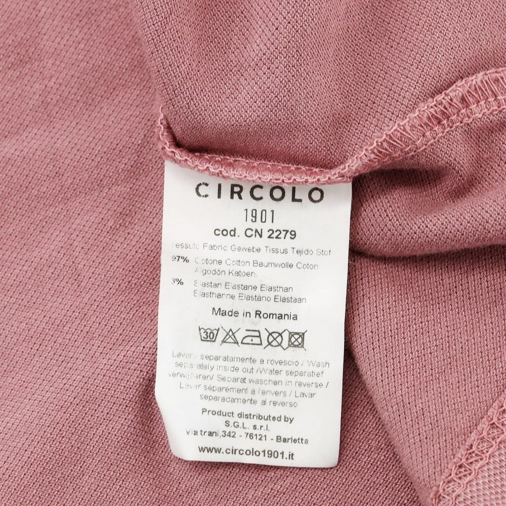 [Used] CIRCOLO 1901 Cotton Short Sleeve Polo Shirt Dusty Pink [S] [Condition Rank B] ​​[Men&