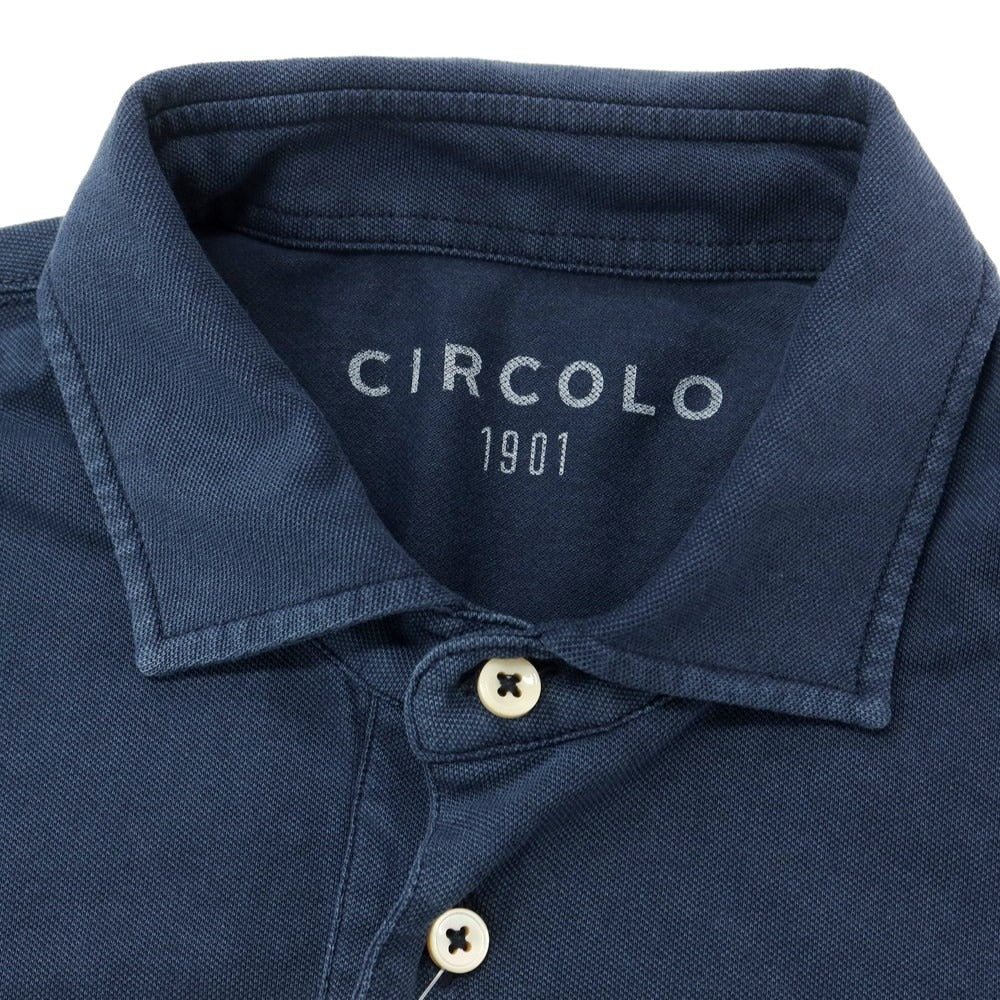 [Used] CIRCOLO 1901 Cotton Short Sleeve Polo Shirt Navy [S] [Condition Rank B] ​​[Men&