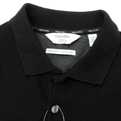 [Used] Calvin Klein Cotton Short Sleeve Polo Shirt Black [XS] [Condition Rank B] ​​[Men&