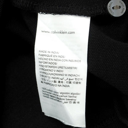 [Used] Calvin Klein Cotton Short Sleeve Polo Shirt Black [XS] [Condition Rank B] ​​[Men&