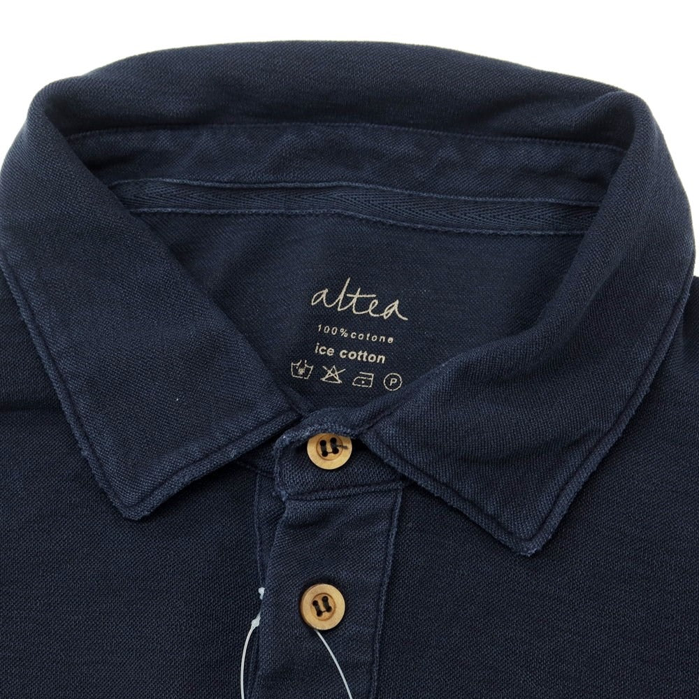 [Used] Altea Ice Cotton Short Sleeve Polo Shirt Navy [M] [Condition Rank B] ​​[Men&