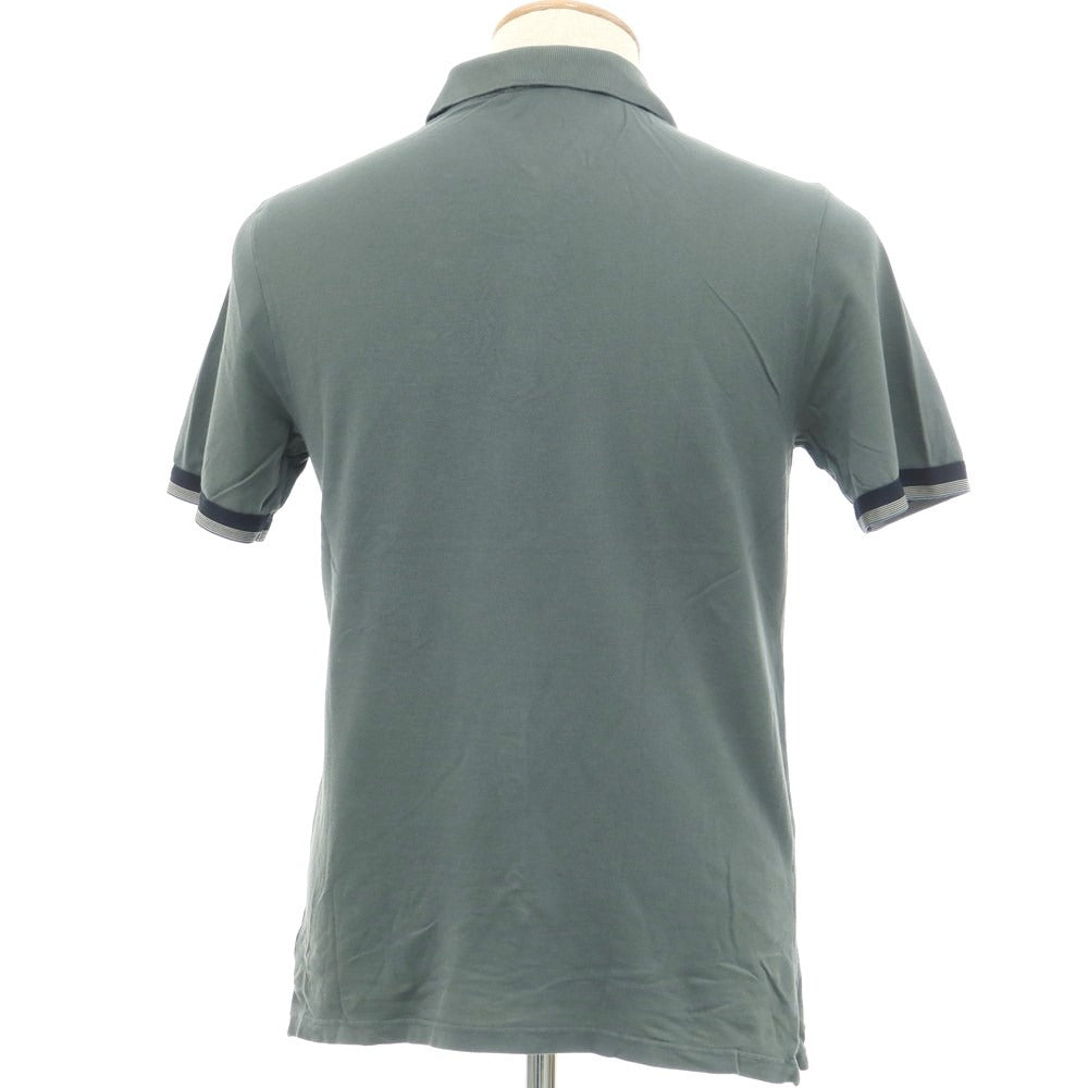 [Used] ZANONE Pima Cotton Short Sleeve Polo Shirt Grayish Green [S] [Condition Rank C] [Men&