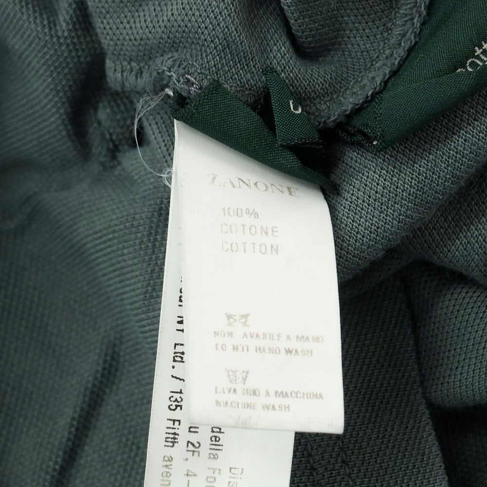 [Used] ZANONE Pima Cotton Short Sleeve Polo Shirt Grayish Green [S] [Condition Rank C] [Men&