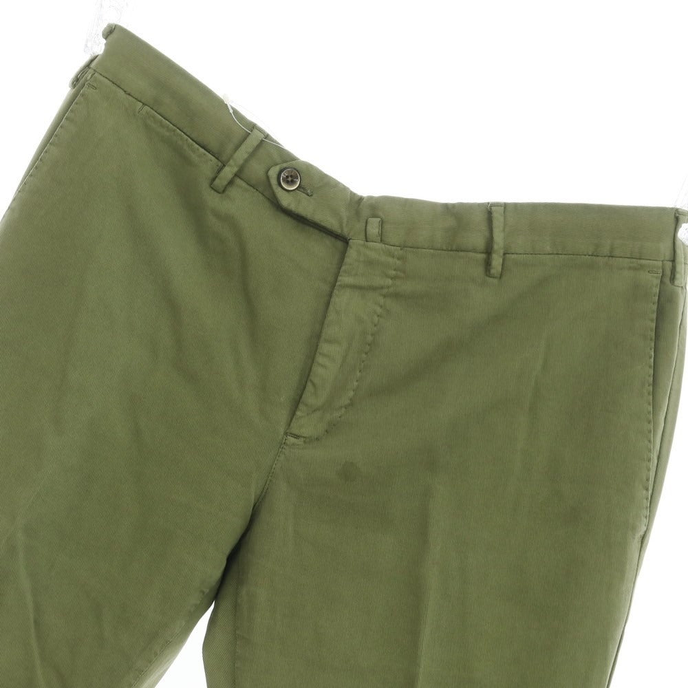 [Used] PT TORINO Stretch Cotton Casual Slacks Pants Light Olive [Size 50] [GRN] [S/S] [Condition Rank C] [Men&