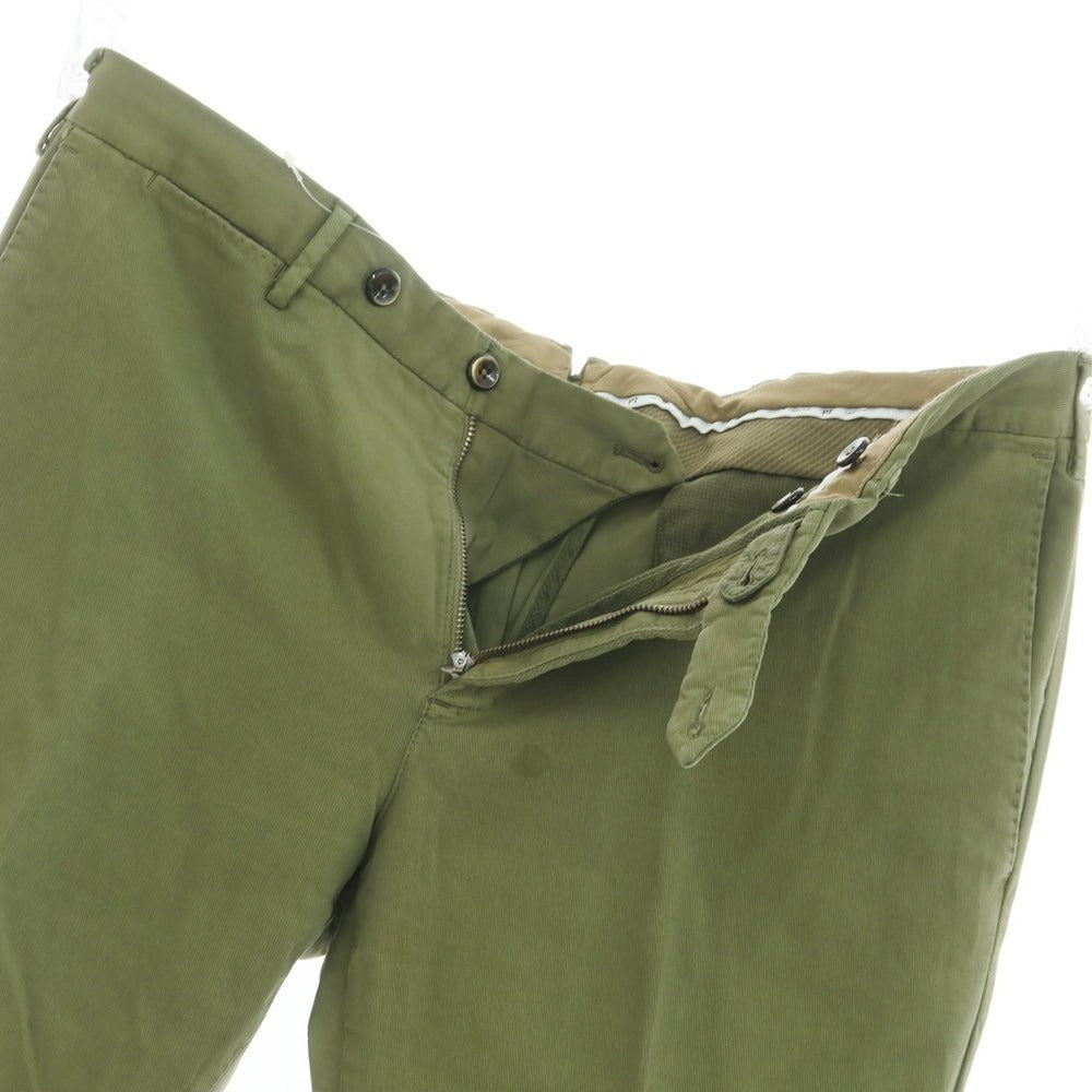 [Used] PT TORINO Stretch Cotton Casual Slacks Pants Light Olive [Size 50] [GRN] [S/S] [Condition Rank C] [Men&