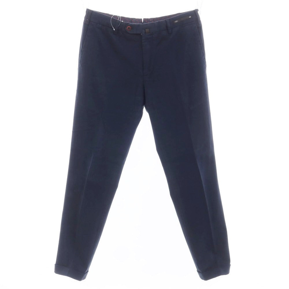 [Used] PT01 VAKKO Custom Cotton Casual Slacks Pants Navy [Size 48] [NVY] [S/S] [Condition Rank C] [Men&