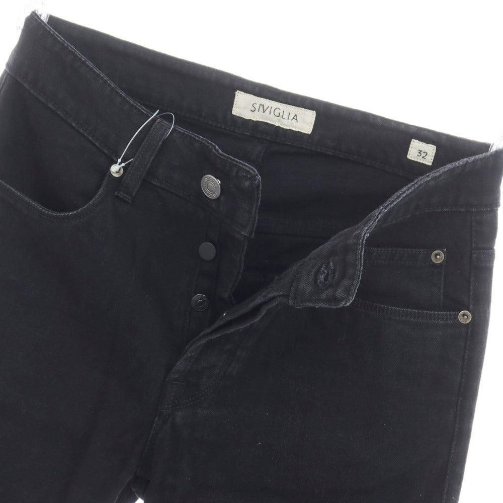 [Used] SIVIGLIA stretch denim jeans, black [32] [Condition rank B] ​​[Men&