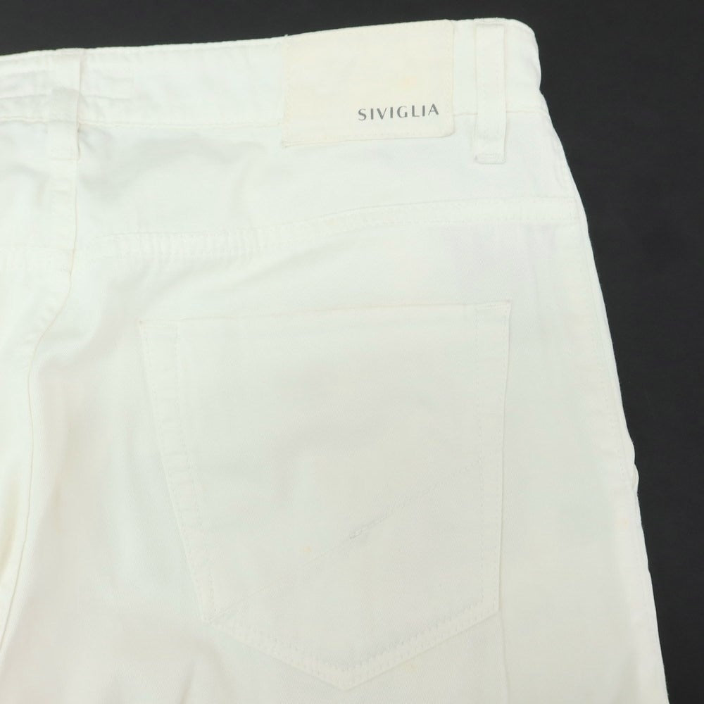 [Used] SIVIGLIA Stretch Cotton Casual Slacks Pants White [32] [Condition Rank C] [Men&