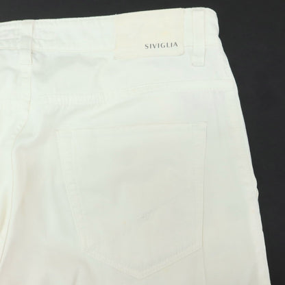 [Used] SIVIGLIA Stretch Cotton Casual Slacks Pants White [32] [Condition Rank C] [Men&