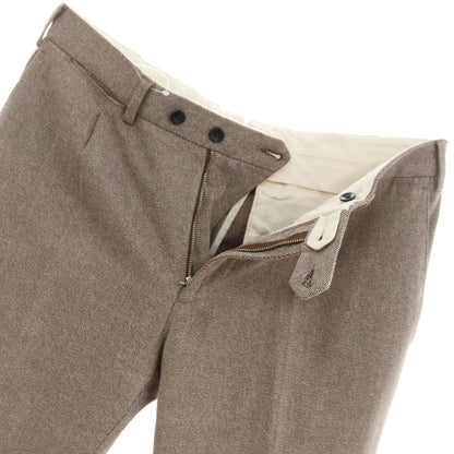 [Used] GERMANO Stretch Cotton Casual Slacks Pants Brown x White [48] [Condition Rank D] [Men&