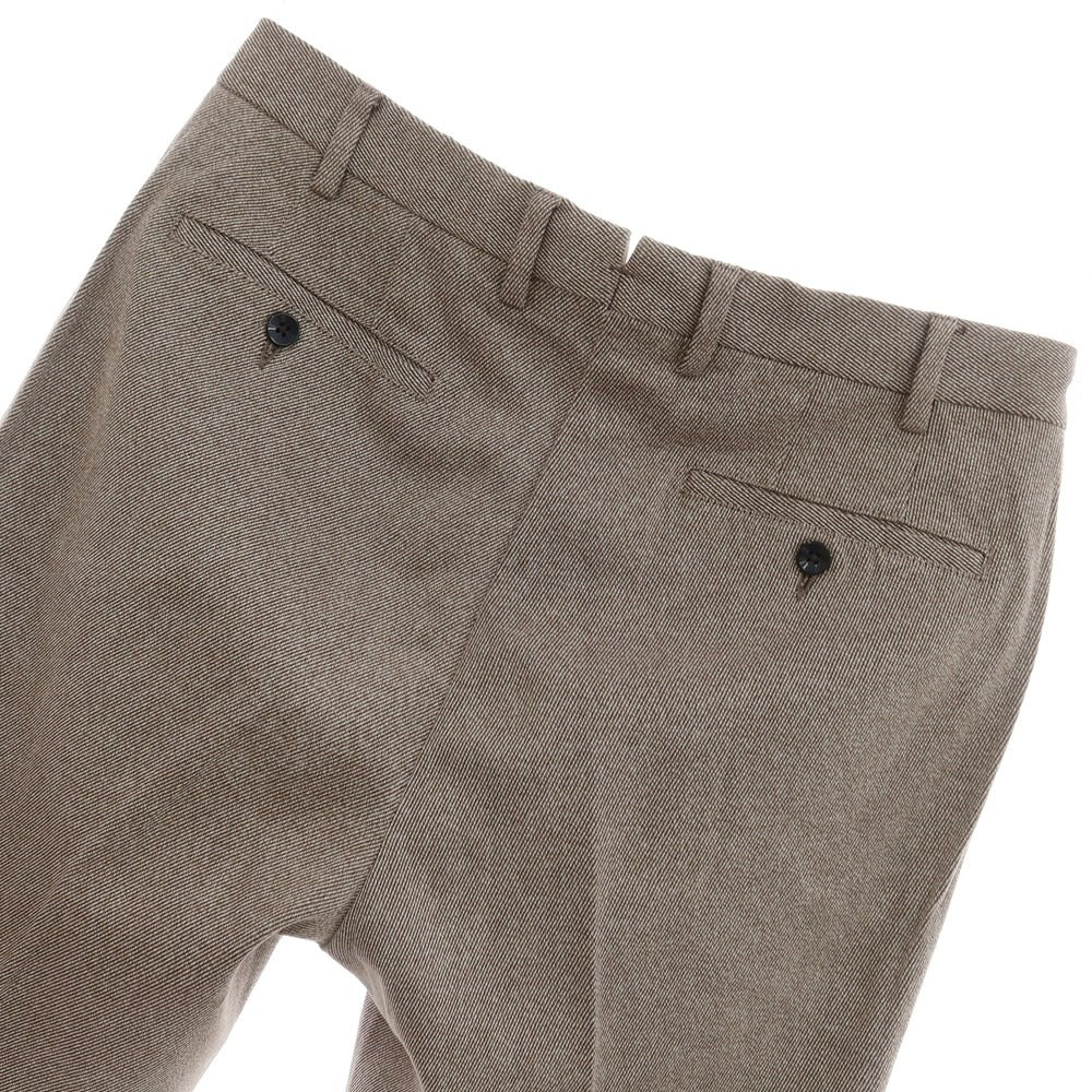 [Used] GERMANO Stretch Cotton Casual Slacks Pants Brown x White [48] [Condition Rank D] [Men&