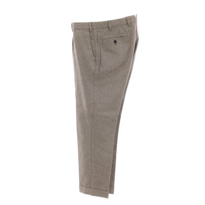 [Used] GERMANO Stretch Cotton Casual Slacks Pants Brown x White [48] [Condition Rank D] [Men&