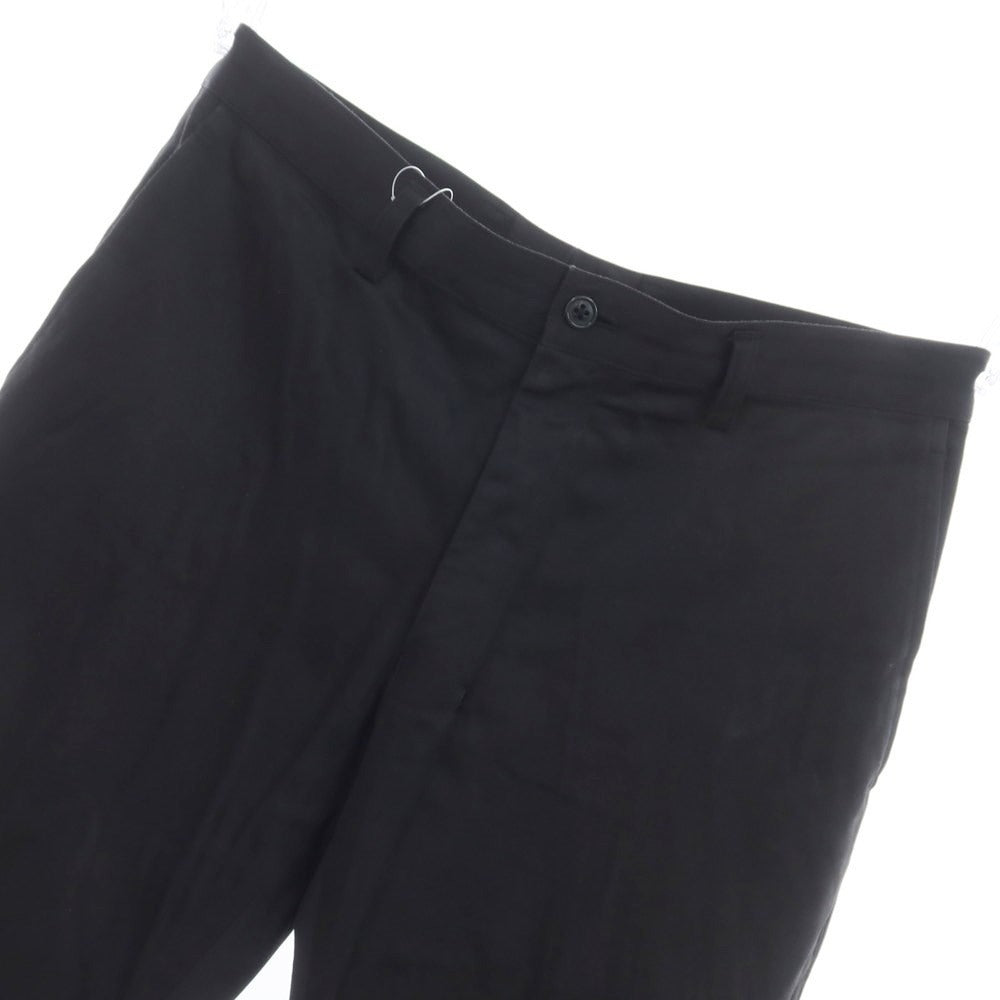 [Used] EZ BY ZEGNA Stretch Cotton Casual Slacks Pants Black [L] [Condition Rank B] ​​[Men&