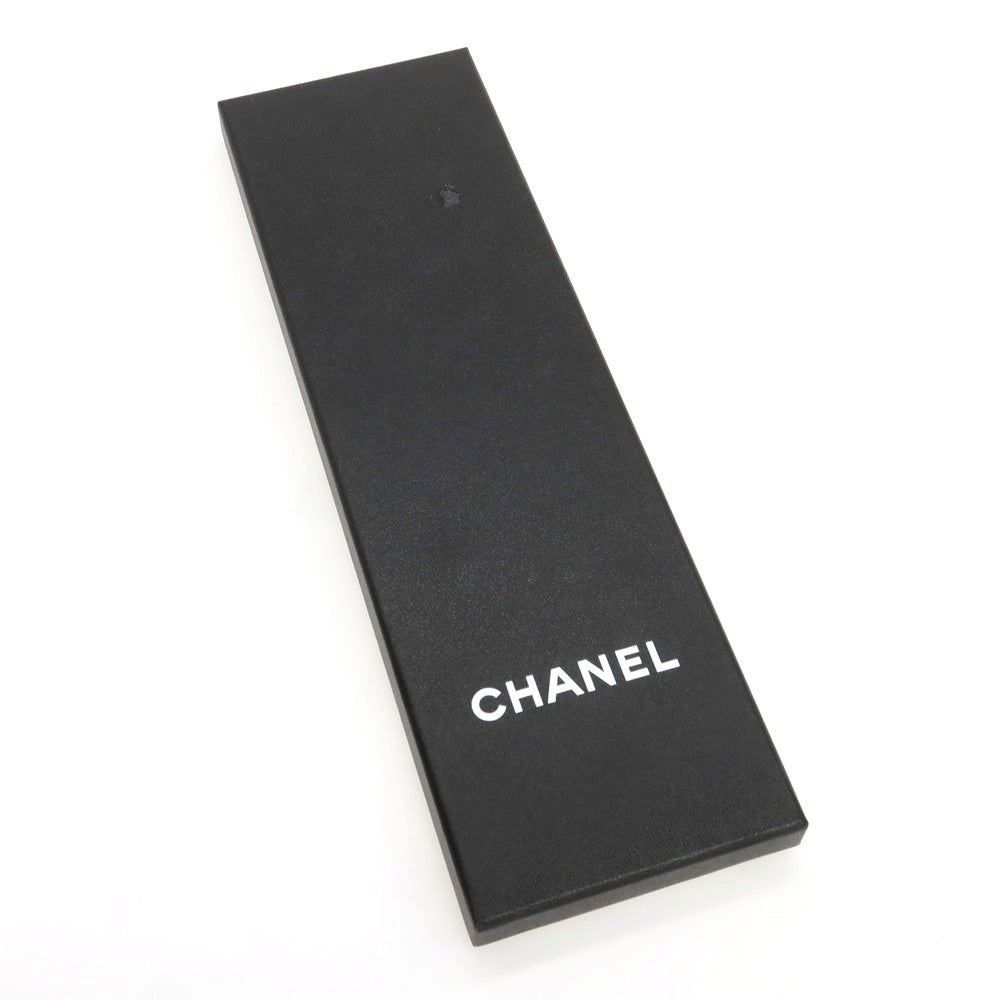 【中古】シャネル CHANEL シルク 小紋柄 ナローネクタイ ネイビーxホワイト【 状態ランクA 】【 メンズ 】