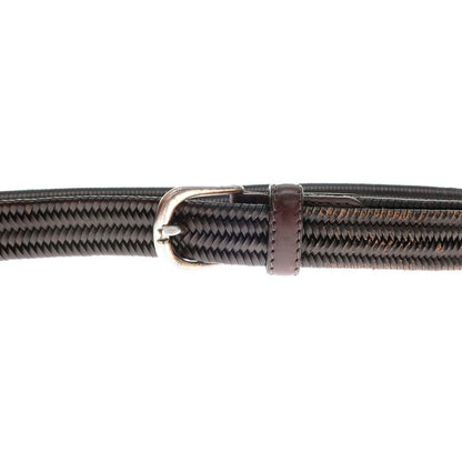 [Used] Saddlers Leather Mesh Belt Dark Brown [95] [Condition Rank D] [Men&