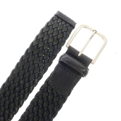 [Used] ORCIANI Leather Mesh Belt, Dark Navy [90] [Condition Rank B] ​​[Men&