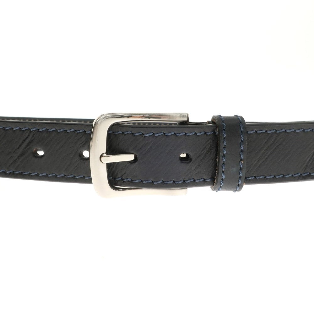 [Used] Cantarelli Leather Belt, Dark Navy [95] [Condition Rank B] ​​[Men&