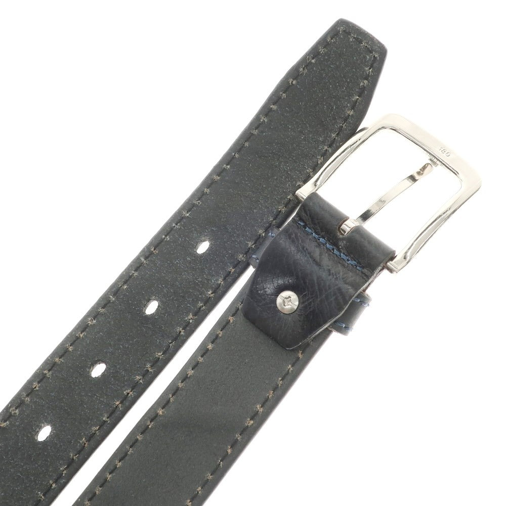 [Used] Cantarelli Leather Belt, Dark Navy [95] [Condition Rank B] ​​[Men&