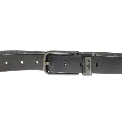 [Used] Emporio Armani EMPORIO ARMANI Leather Studded Belt Black [52] [Condition Rank C] [Men&