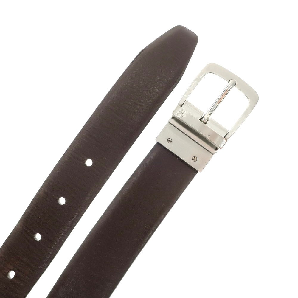 [Used] Calvin Klein reversible leather belt, brown x black [Condition: C] [Men&